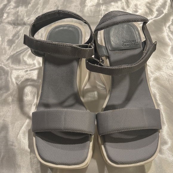 Jeffrey Campbell Shoes - Jeffrey Campbell Gray Sandals size 8 New without tags